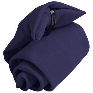 Premier Tie - Mens Plain Workwear Clip On Tie (Pack of 2) / Navy